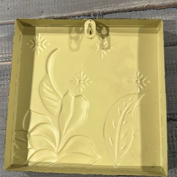 Set of 8, Metal earth tone wall decor - Picture 3 of 3